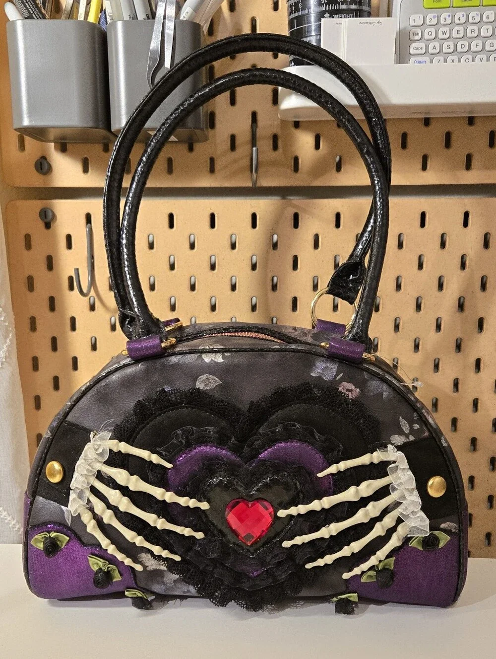 IRREGULAR CHOICE Embrace The Darkness Halloween Bag Purse goatse Spread Heart ;)